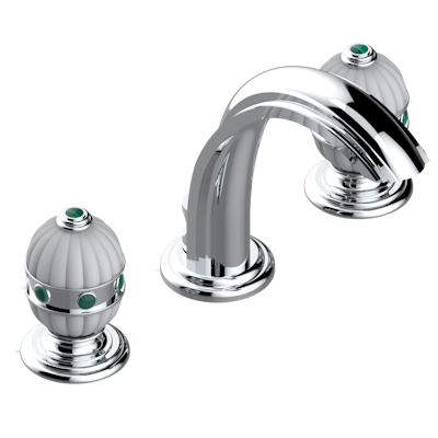 chrome polished faucet