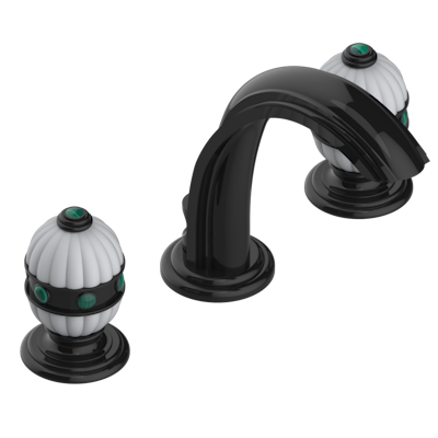THG Paris Amboise Malachite Widespread Lavatory Set with Drain by THG Paris