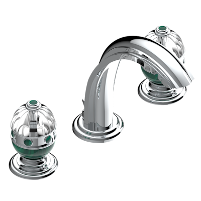 chrome polished faucet