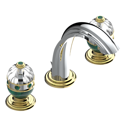 THG Paris Cheverny Malachite Widespread Lavatory Set with Drain by THG Paris