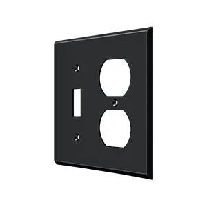 Deltana Switch Plate, Single Switch/Double Outlet by Deltana