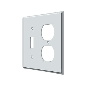 polished chrome switch plate