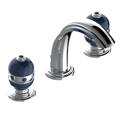 chrome polished faucet