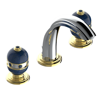 THG Paris Sully Lapis Lazuli Widespread Lavatory Set with Drain by THG Paris