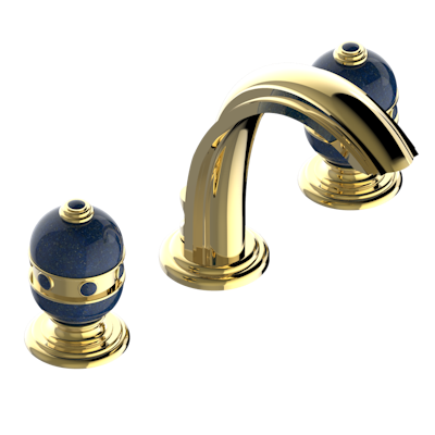 THG Paris Sully Lapis Lazuli Widespread Lavatory Set with Drain by THG Paris