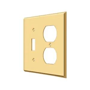 Deltana Switch Plate, Single Switch/Double Outlet by Deltana