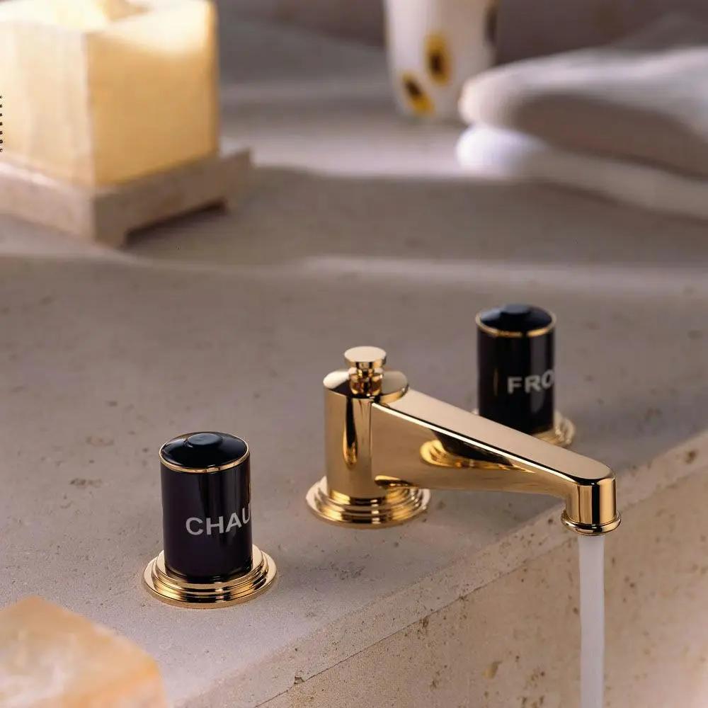 gold polished faucet