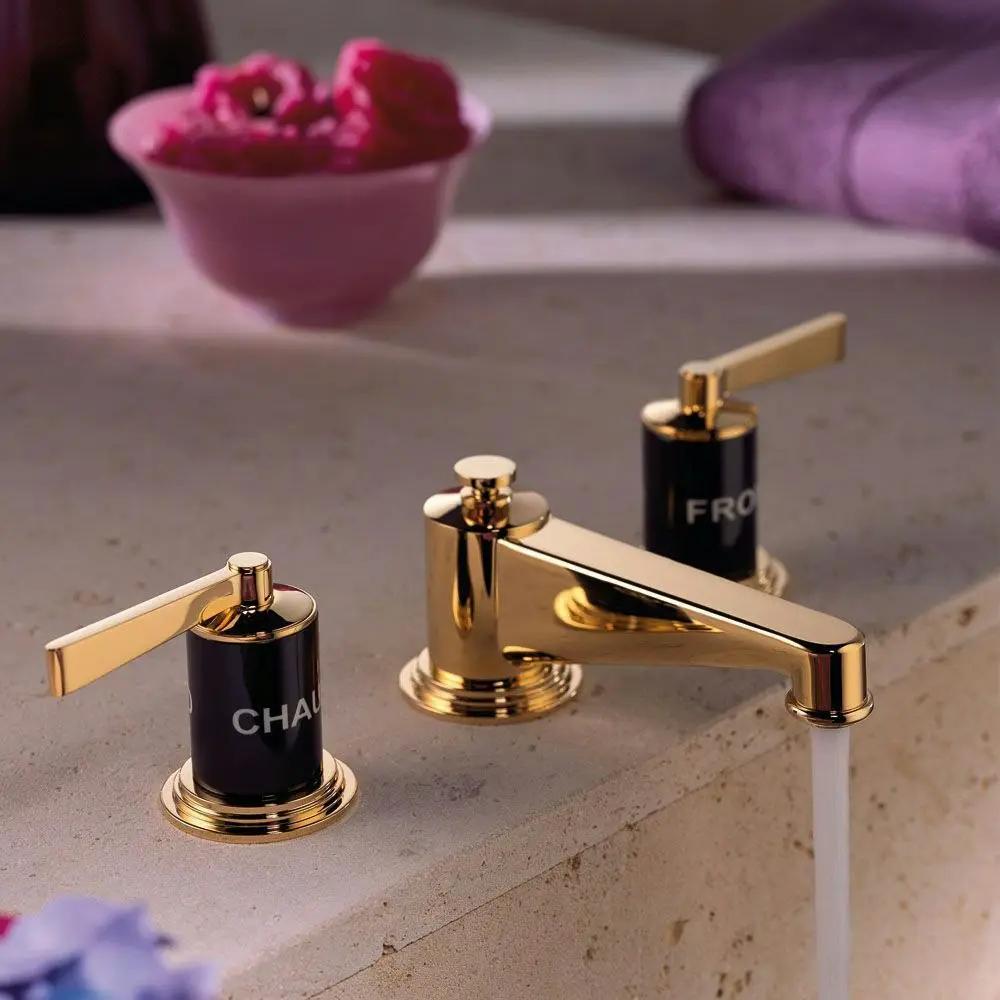 gold polished faucet