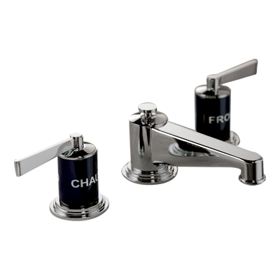 chrome polished faucet