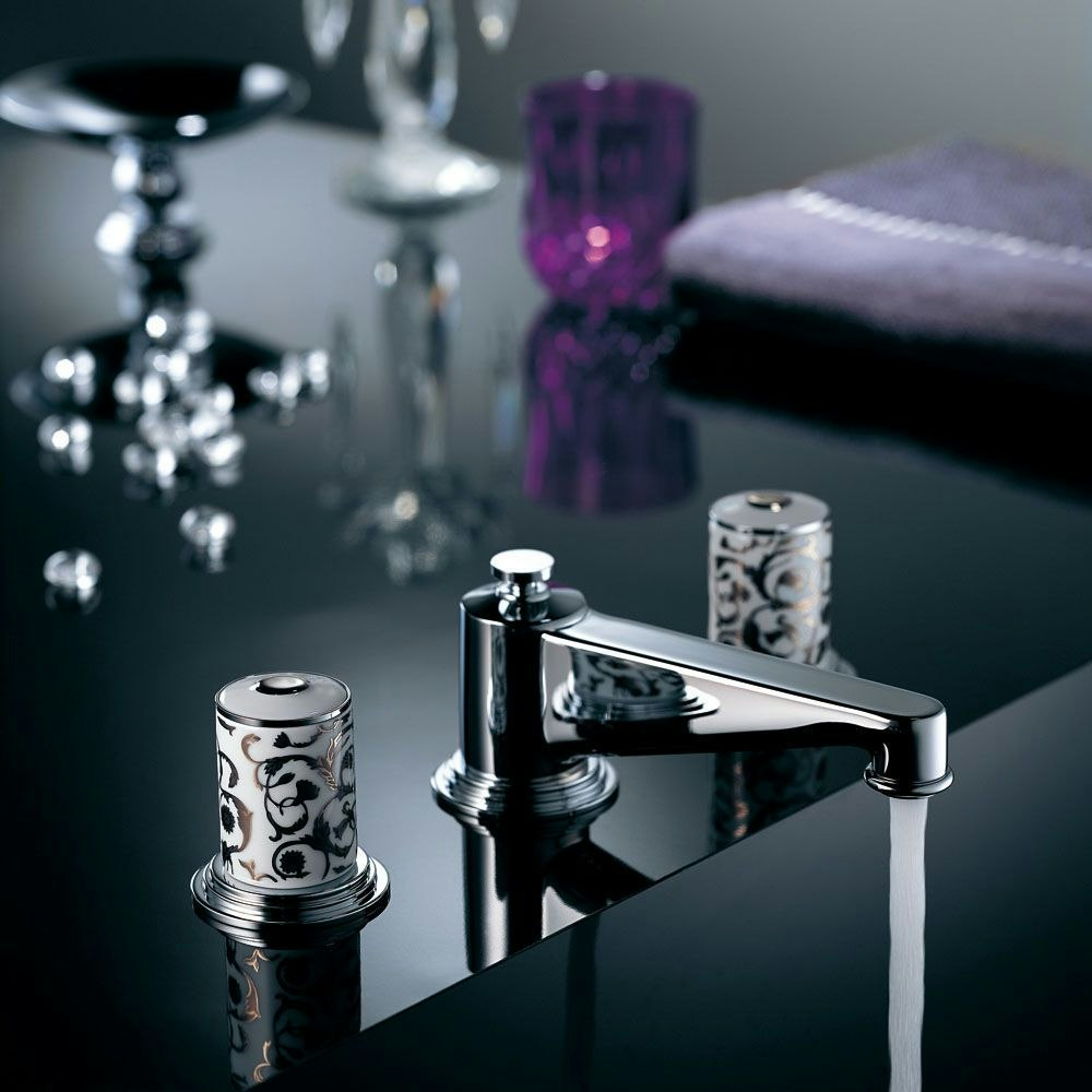 chrome polished faucet