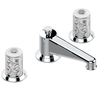 chrome polished faucet