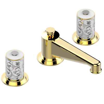THG Paris Frivole Widespread Lavatory Set with Drain by THG Paris
