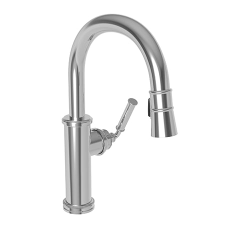 polished chrome pull down faucet