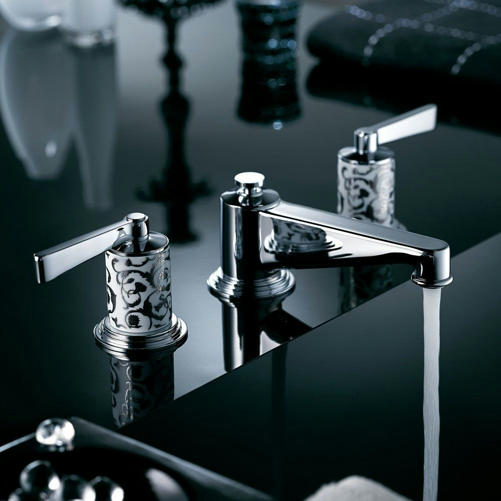 chrome polished faucet
