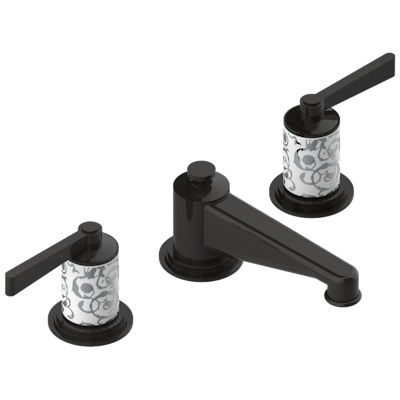 THG Paris Frivole with Lever Handles Widespread Lavatory Set with Drain