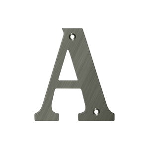 Deltana 4" Residential Letter A