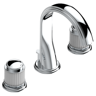 chrome polished faucet