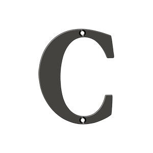 oil-rubbed bronze residential letter