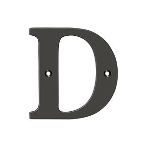 oil-rubbed bronze residential letter