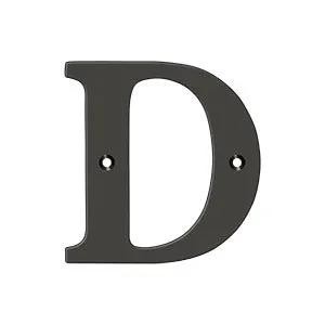oil-rubbed bronze residential letter