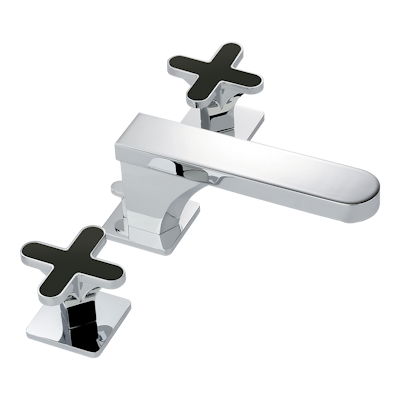 chrome polished faucet