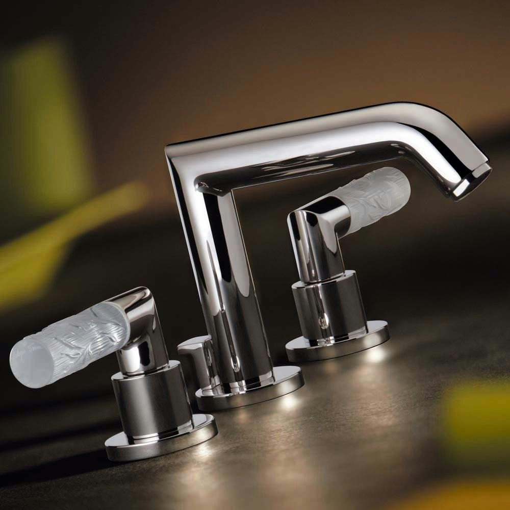chrome polished faucet