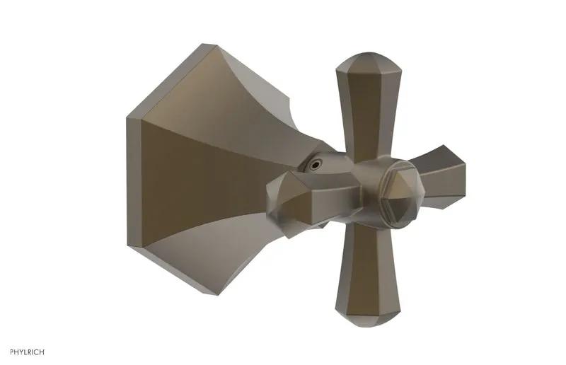 Phylrich LE VERRE & LA CROSSE Volume Control/Diverter Trim - Cross Handle by Phylrich