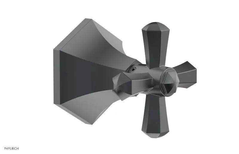 Phylrich LE VERRE & LA CROSSE Volume Control/Diverter Trim - Cross Handle by Phylrich