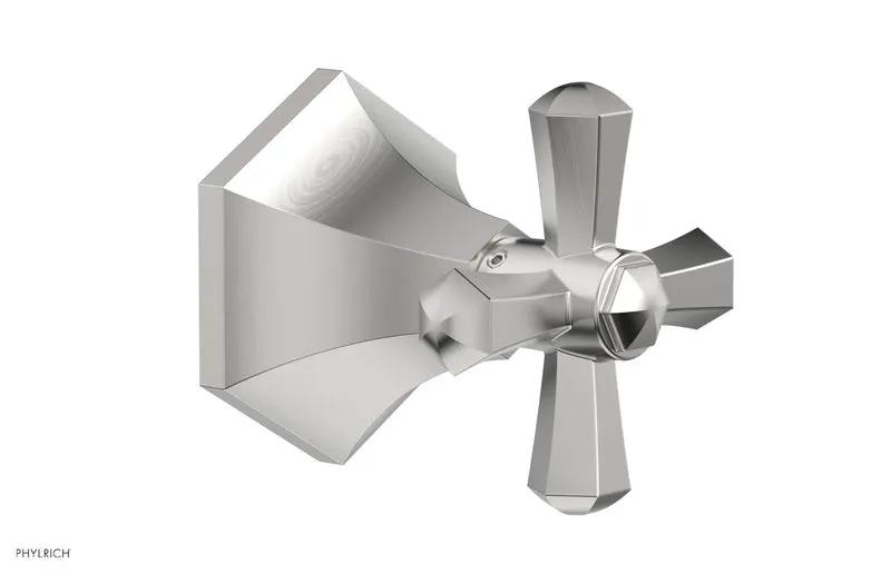 Phylrich LE VERRE & LA CROSSE Volume Control/Diverter Trim - Cross Handle by Phylrich