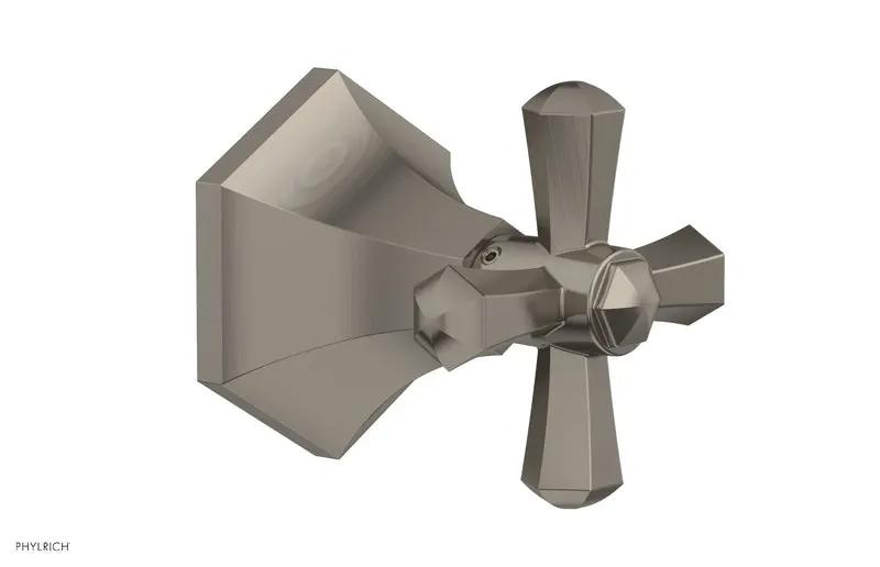 Phylrich LE VERRE & LA CROSSE Volume Control/Diverter Trim - Cross Handle by Phylrich