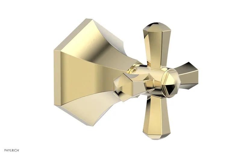 Phylrich LE VERRE & LA CROSSE Volume Control/Diverter Trim - Cross Handle by Phylrich