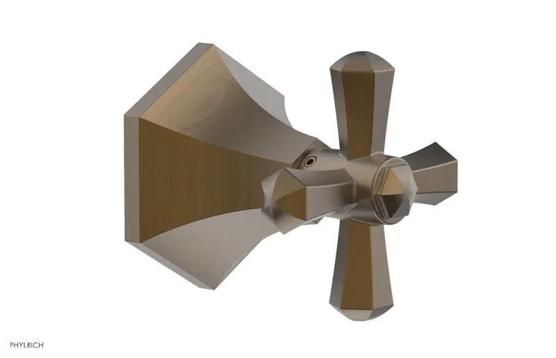 Phylrich LE VERRE & LA CROSSE Volume Control/Diverter Trim - Cross Handle by Phylrich