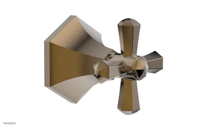 Phylrich LE VERRE & LA CROSSE Volume Control/Diverter Trim - Cross Handle by Phylrich