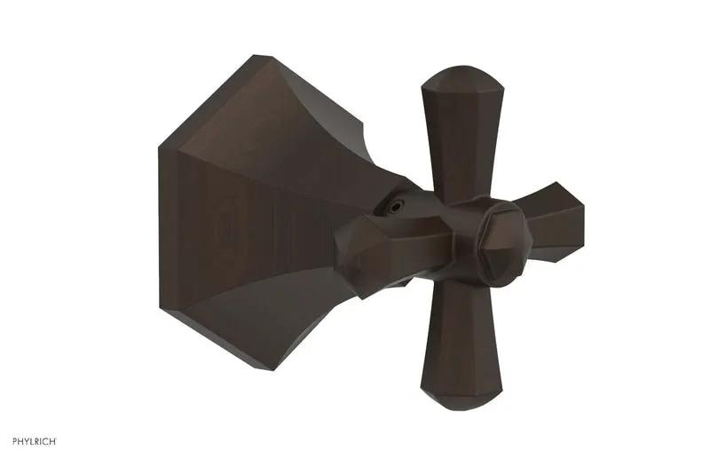 Phylrich LE VERRE & LA CROSSE Volume Control/Diverter Trim - Cross Handle by Phylrich