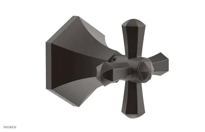 Phylrich LE VERRE & LA CROSSE Volume Control/Diverter Trim - Cross Handle by Phylrich