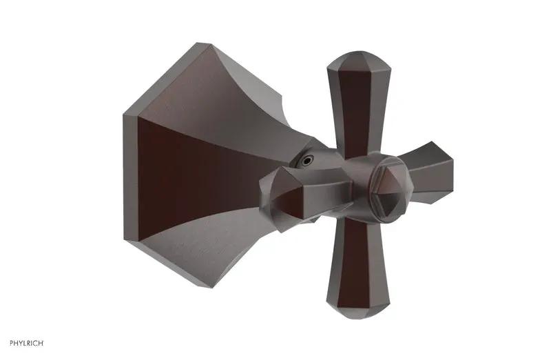Phylrich LE VERRE & LA CROSSE Volume Control/Diverter Trim - Cross Handle by Phylrich