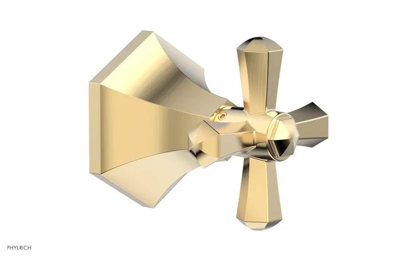 Phylrich LE VERRE & LA CROSSE Volume Control/Diverter Trim - Cross Handle by Phylrich