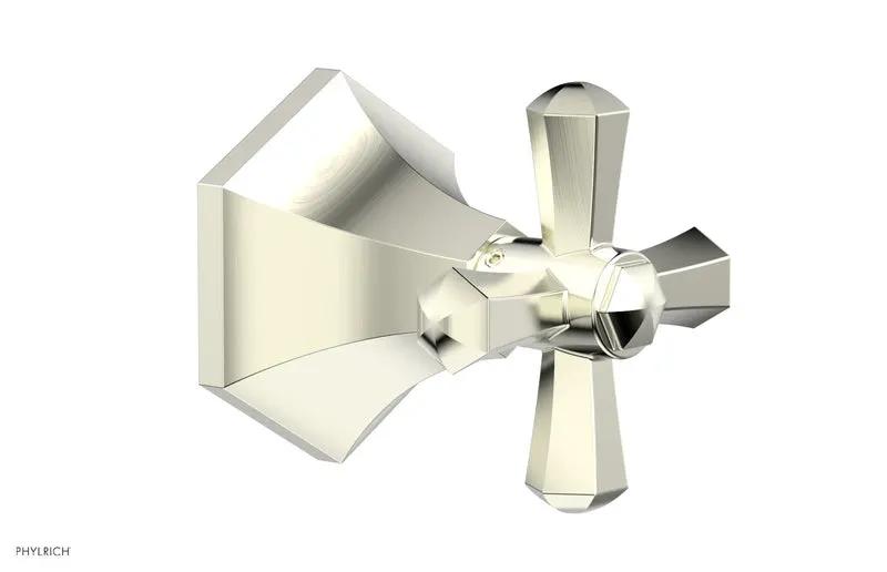 Phylrich LE VERRE & LA CROSSE Volume Control/Diverter Trim - Cross Handle by Phylrich