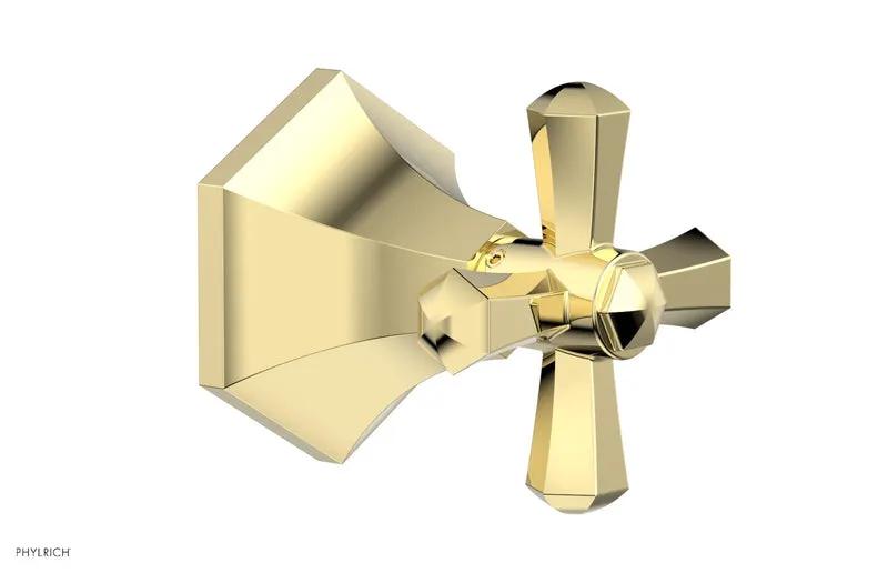 Phylrich LE VERRE & LA CROSSE Volume Control/Diverter Trim - Cross Handle by Phylrich