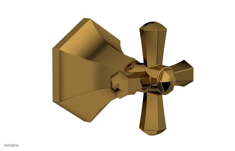 Phylrich LE VERRE & LA CROSSE Volume Control/Diverter Trim - Cross Handle by Phylrich