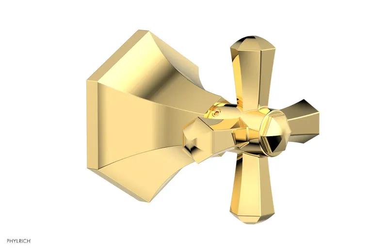 Phylrich LE VERRE & LA CROSSE Volume Control/Diverter Trim - Cross Handle by Phylrich