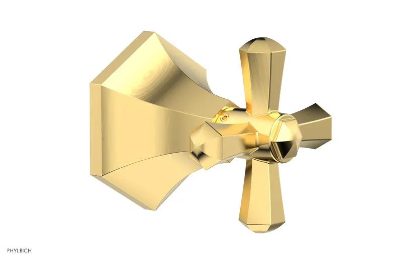Phylrich LE VERRE & LA CROSSE Volume Control/Diverter Trim - Cross Handle by Phylrich
