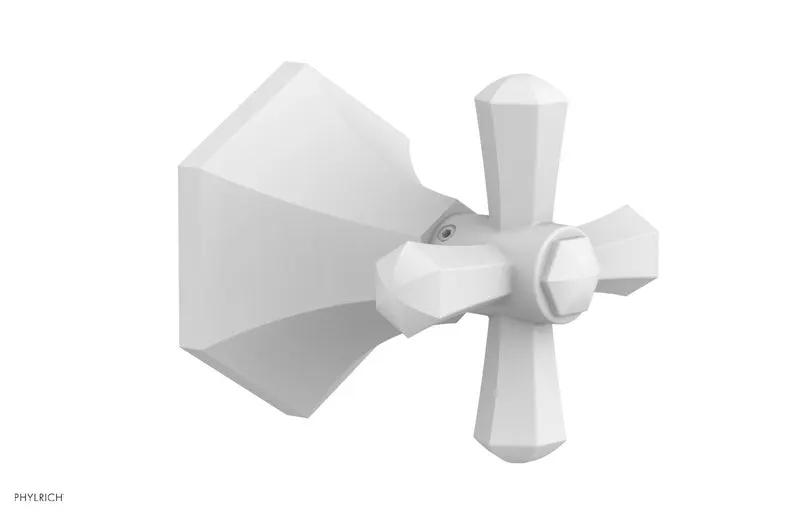 Phylrich LE VERRE & LA CROSSE Volume Control/Diverter Trim - Cross Handle by Phylrich