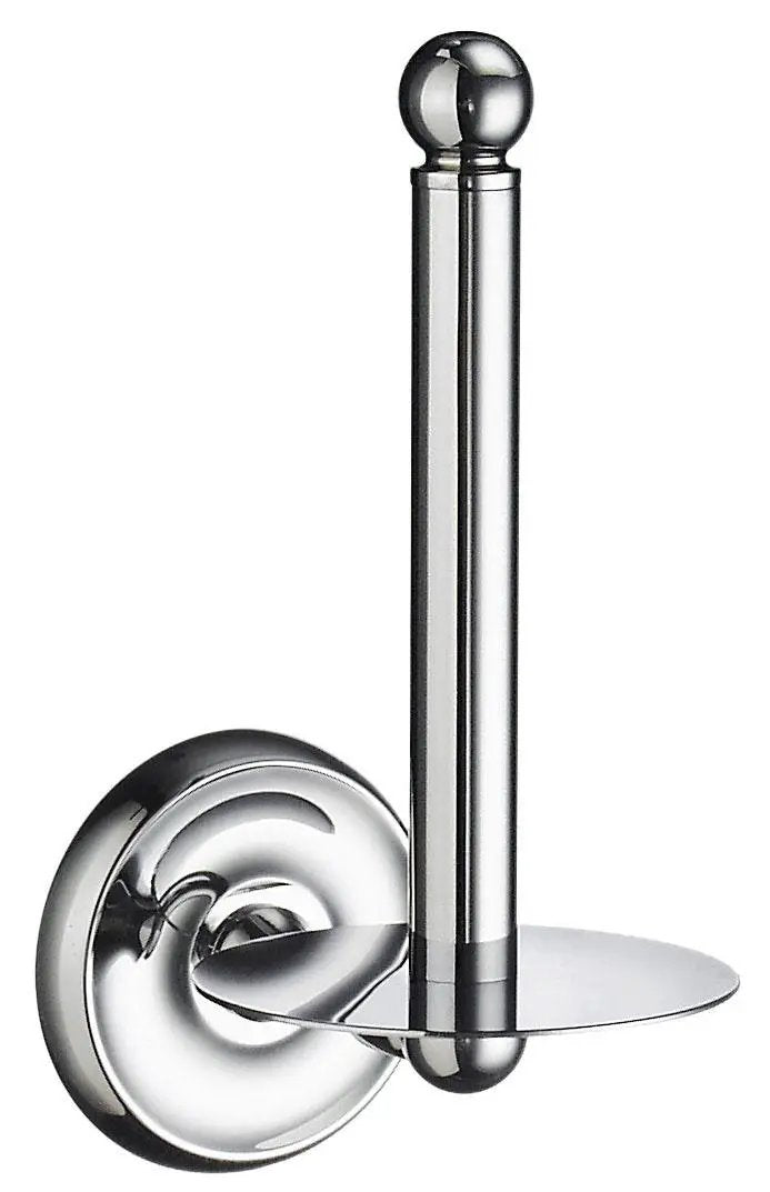 polished chrome toilet roll holder