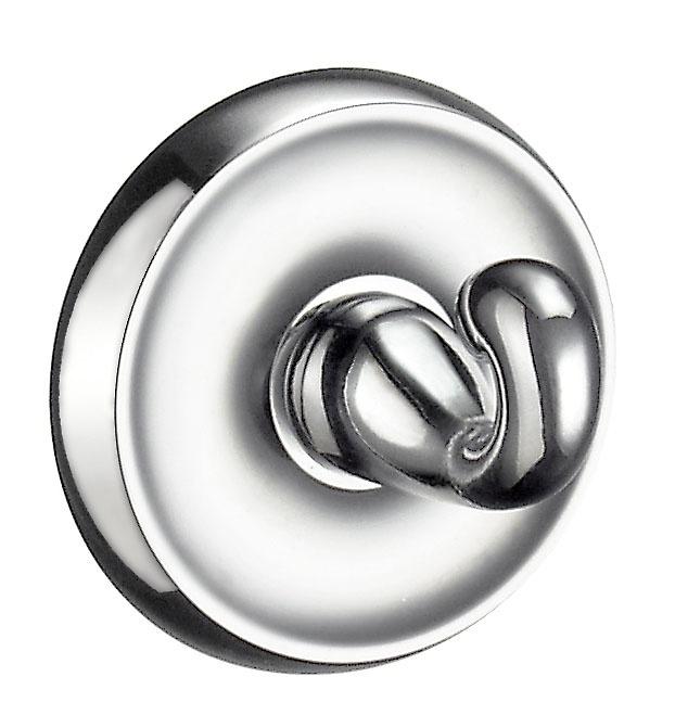polished chrome towel hook