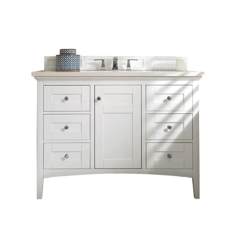 James Martin Palisades 48" Single Vanity Set - Bright White by James Martin Vanities
