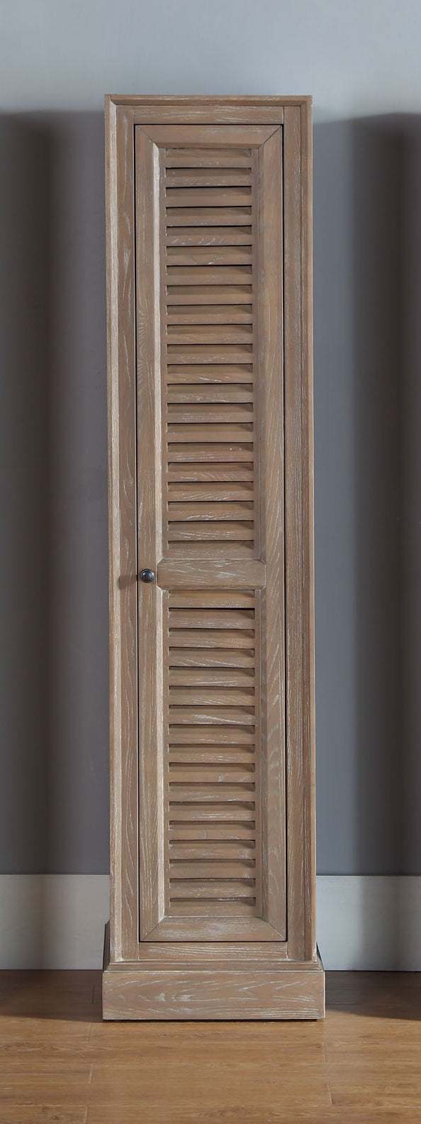 driftwood small linen cabinet