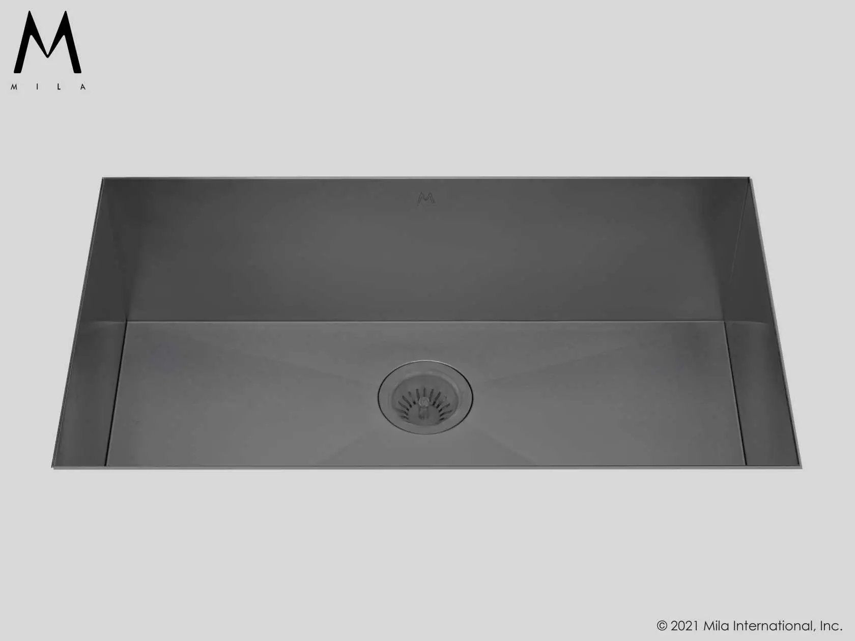 MILA FLATIRON Single Bowl Under Mount 32 x 17 Kitchen Sink by Mila International