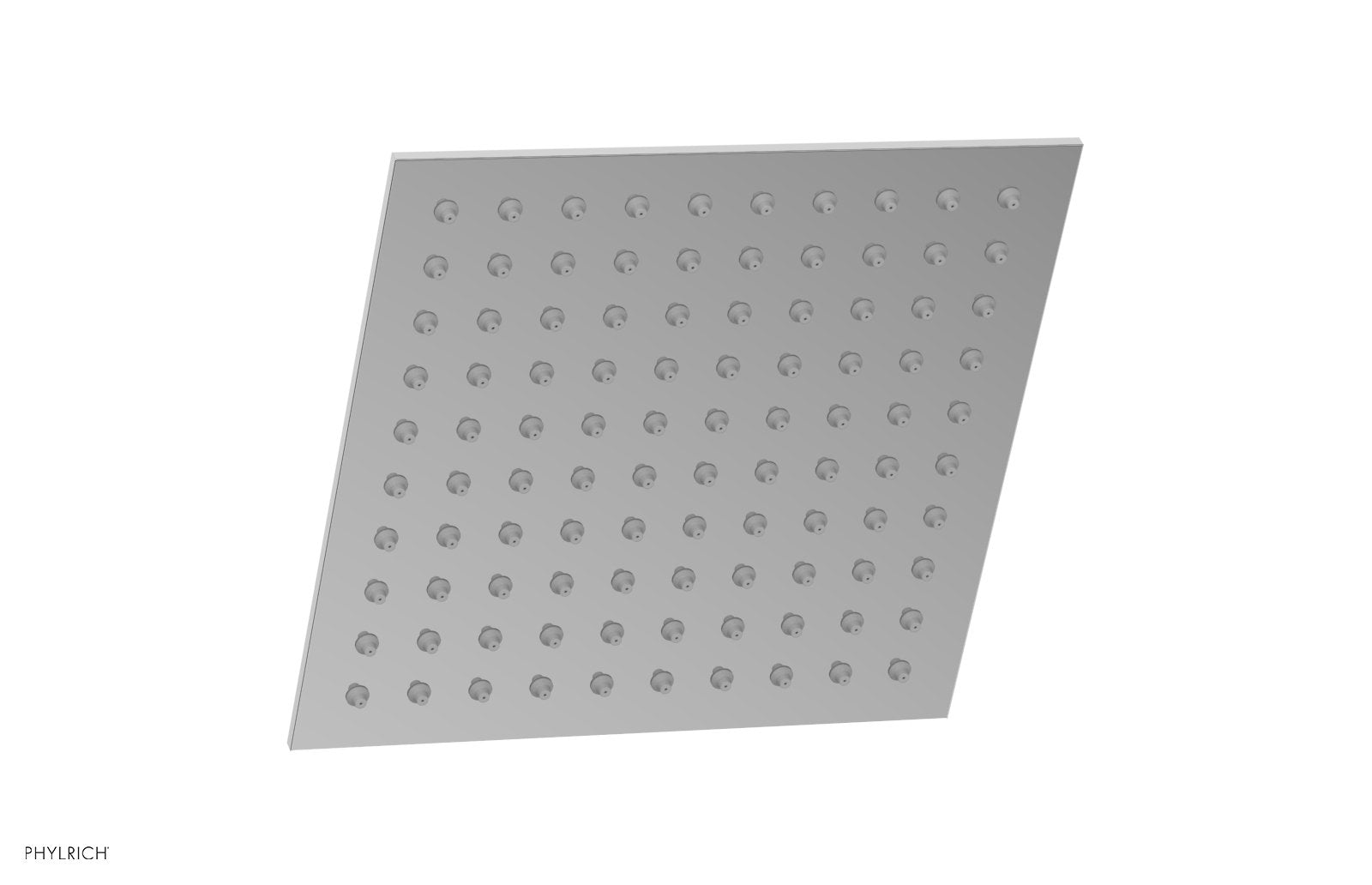 polished chrome shower head