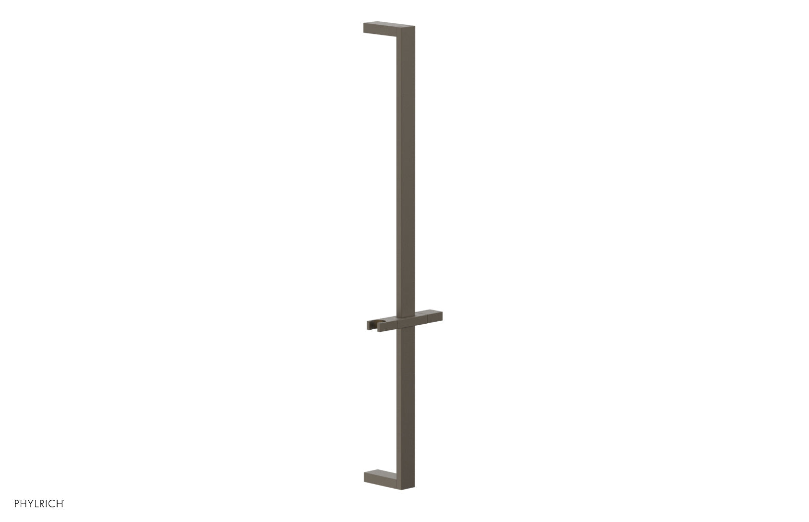 Phylrich 27" Flat Adjustable Slide Bar with Hand Shower Hook
